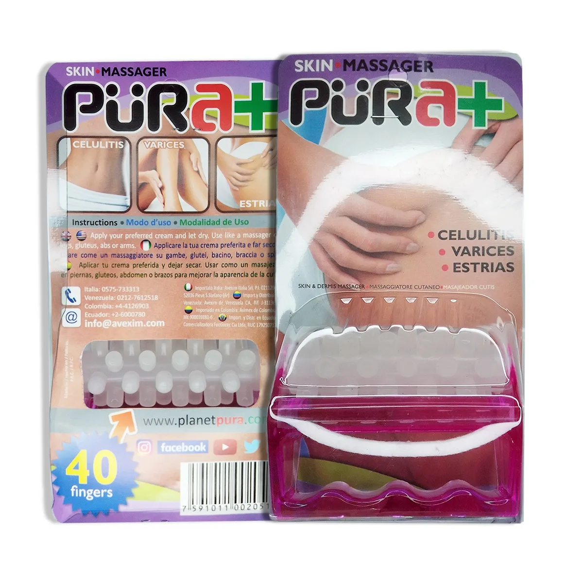 Masajeador Celulitis Varices Estrías Pura+