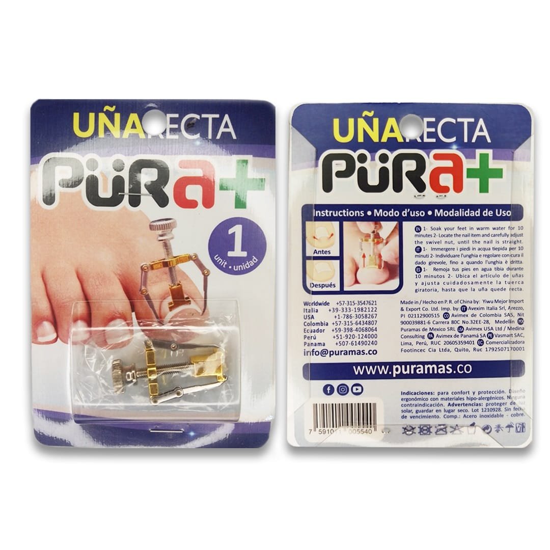 Corrector Uña Encarnada Alineador Uña Onicocriptosis