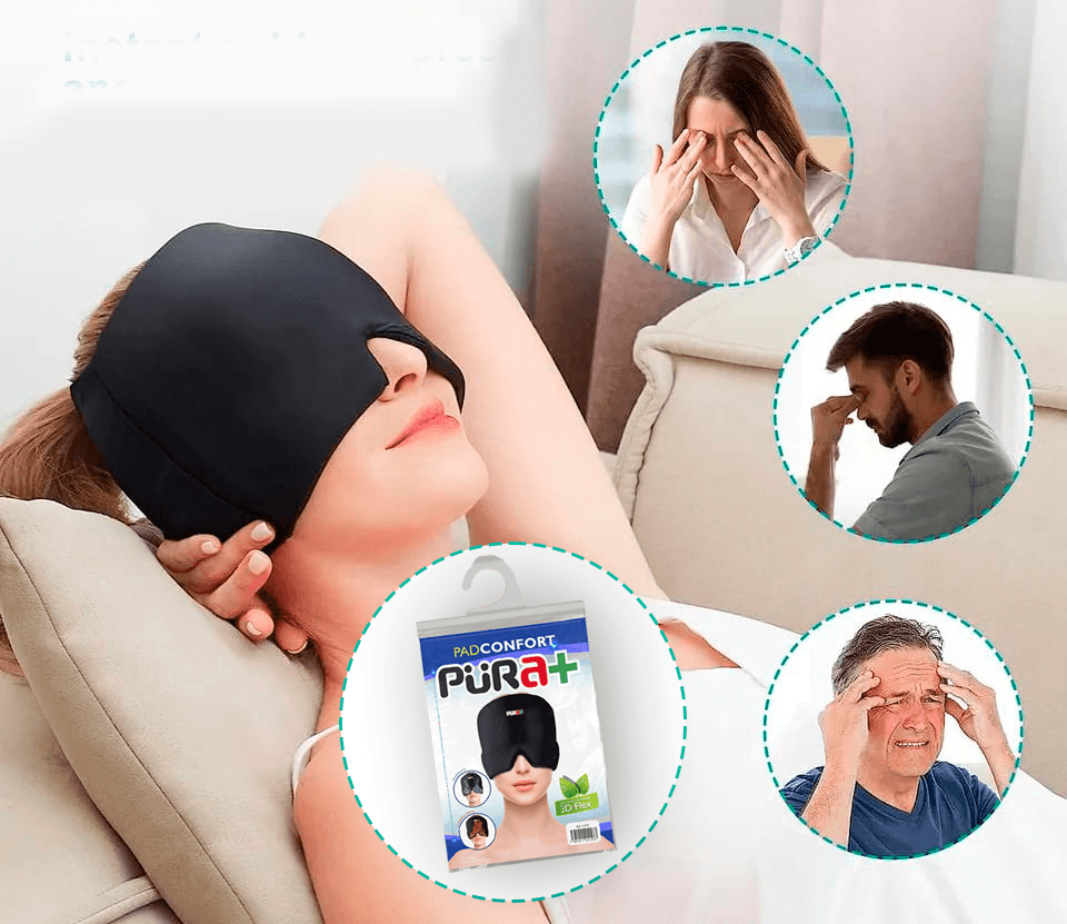 Gorro Alivia Migraña Dolor Cabeza Gel Compresa Frio Calor