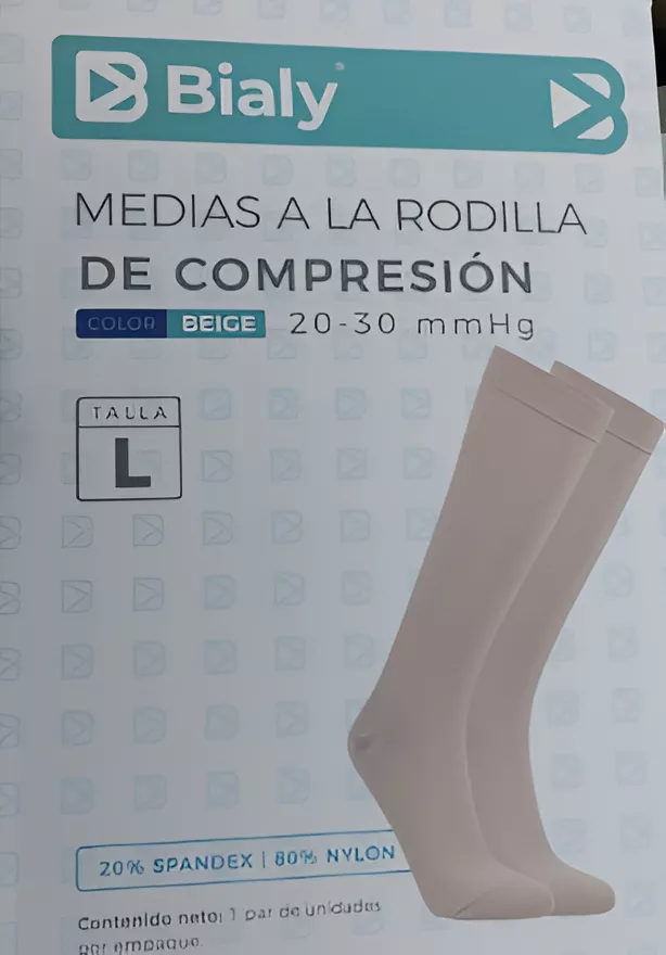 Medias De Compresión Alta 20-30mmhg A La Rodilla