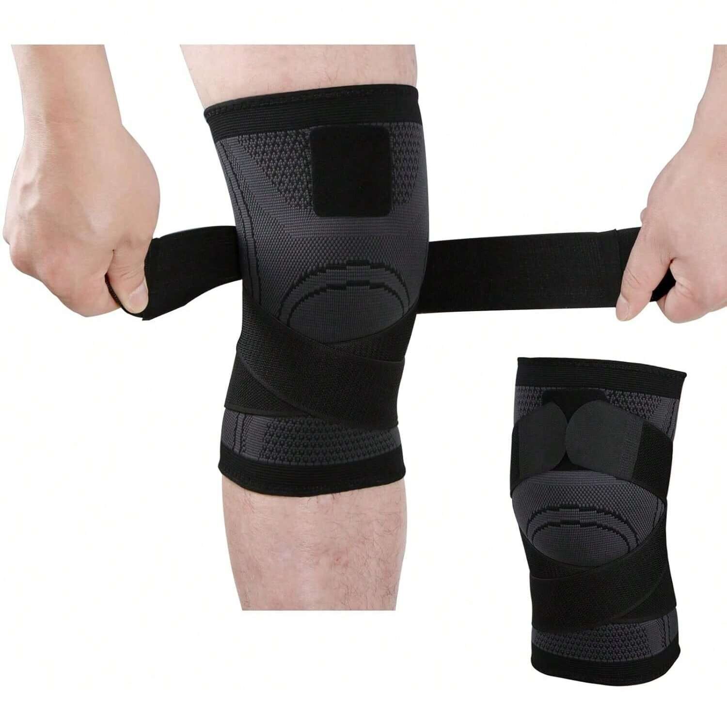 Rodillera Deportiva De Compresión Ajustable De Rodilla Xl