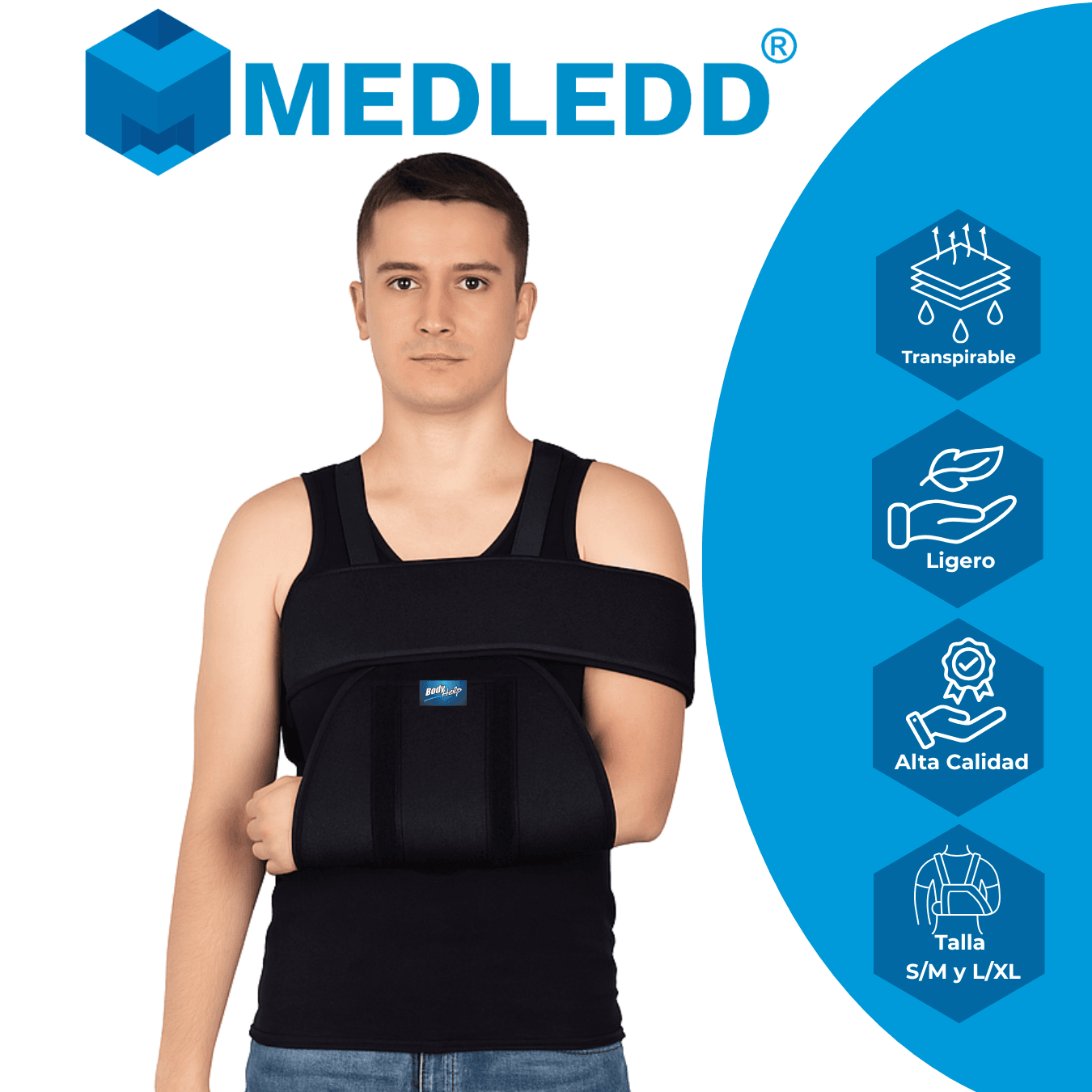INMOVILIZADOR HOMBRO CLÍNICO; Body Help MEDLEDD