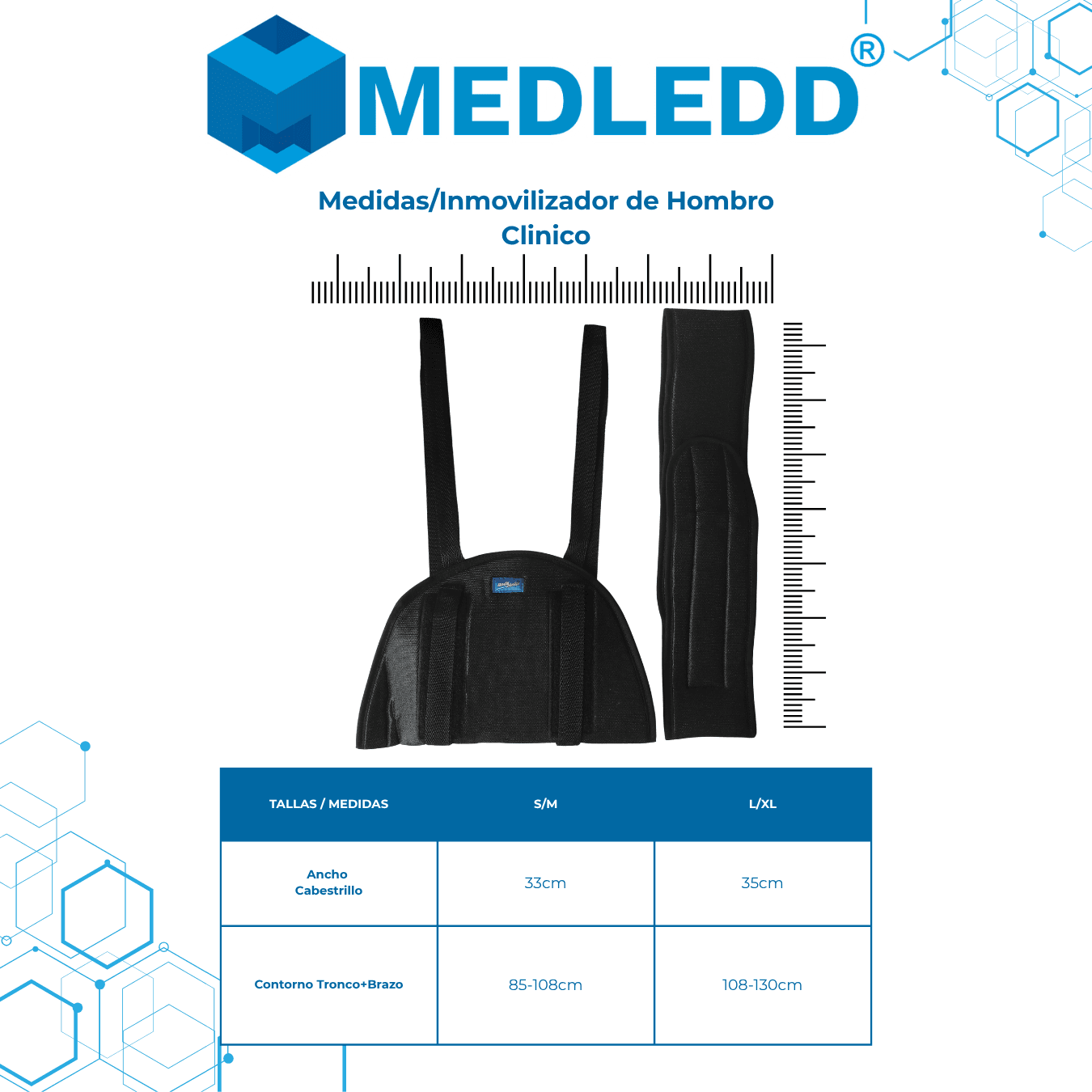 INMOVILIZADOR HOMBRO CLÍNICO; Body Help MEDLEDD