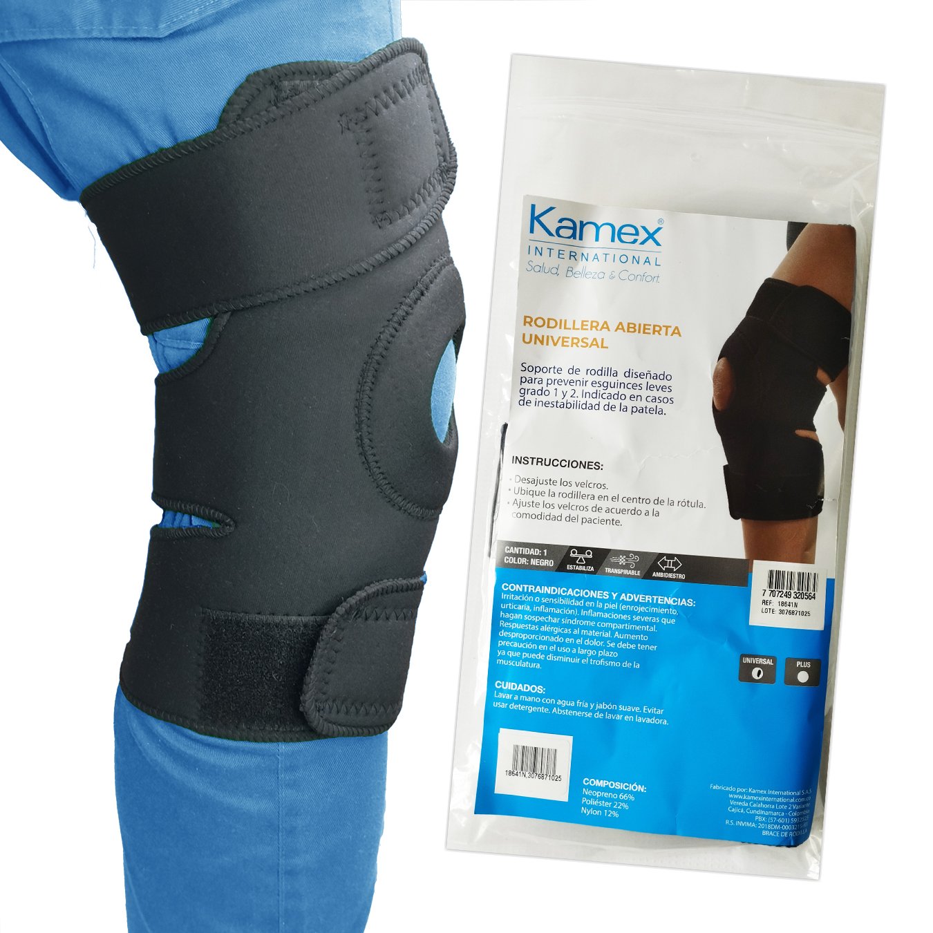 Rodillera Abierta Universal Neopren Plus MEDLEDD KAMEX